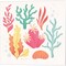 Under the Sea B by Gia Graham 14" x 14" Canvas Wall Art (Set of 2)
